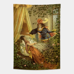 Vintage Fairy Tales, Sleeping Beauty by Carl Offterdinger Tapestry