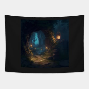 The Enchanted Forest Lights Tapestry