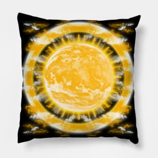 Sunshine and Clouds - Halo Pillow