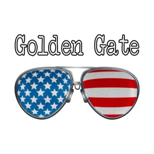 AMERICA PILOT GLASSES GOLDEN GATE T-Shirt