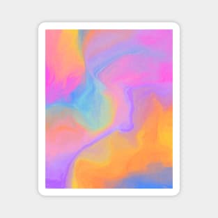 Abstract Dream Swirl Rainbow Magnet