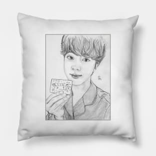 Jin with photocard Selca Pillow