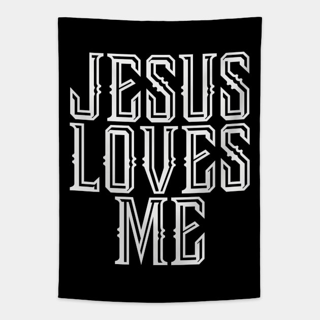 Jesus Loves Me Tapestry by GraceFieldPrints