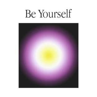 Be Yourself \\ Non-Binary Color Aura \\ Minimalist Enby Design T-Shirt