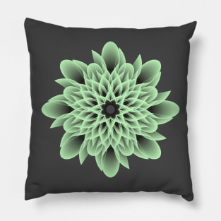 Beautiful and Artistic Light Green Flower Pillow