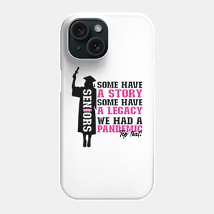 Pandemic Graduation | Black And Purple Text Funny Graduation Phone Case