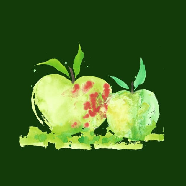 Green apples by Elsiebat
