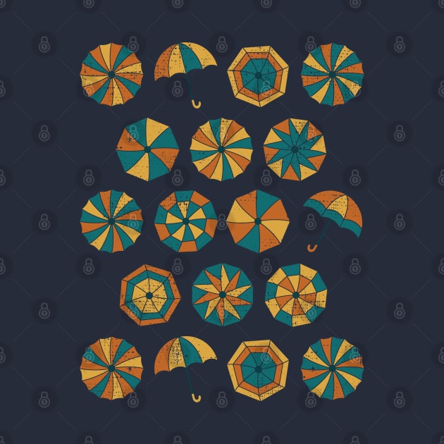Summer vacation. Umbrella pattern (sand) by lents