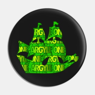 One Argyle Pattern Pin