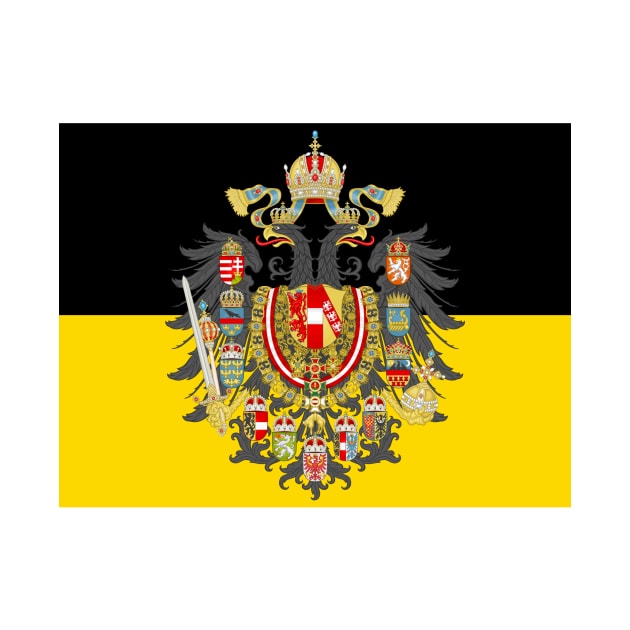 Austrian empire coat of arms flag by AidanMDesigns