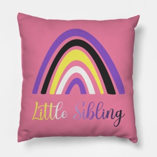 Little Sibling (non binary colors) Pillow