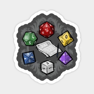 RPG dice set Magnet