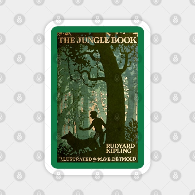 The Jungle Book - Rudyard Kipling, M. & E. Detmold Magnet by forgottenbeauty