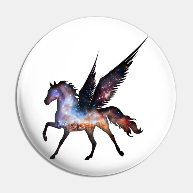 Galaxy Pegasus Pin by lunabelleapparel