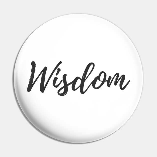 Wisdom - Set Your Intentions - Word of the Year List Pin by ActionFocus