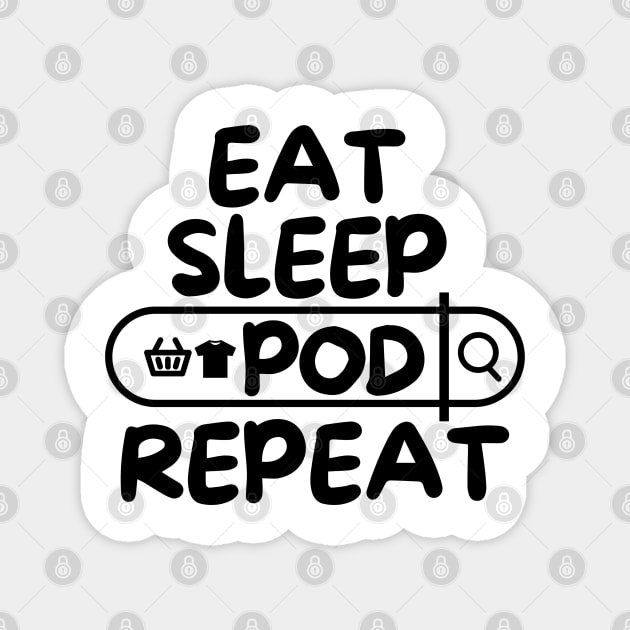 Eat Sleep POD Repeat Magnet by mksjr