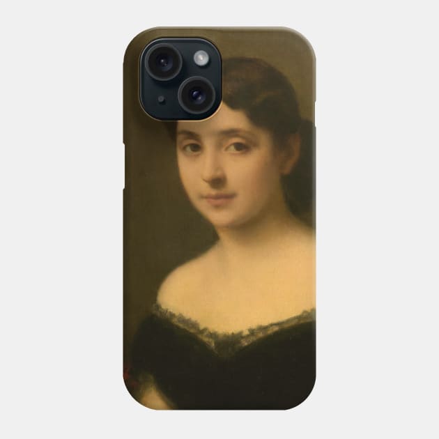 Portrait of a Woman by Jean-Jacques Henner Phone Case by Classic Art Stall