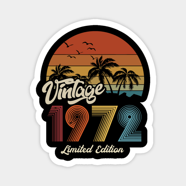 1972 vintage retro t shirt design Magnet by chenowethdiliff