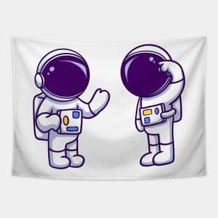 Astronaut Chatting Talking Tapestry