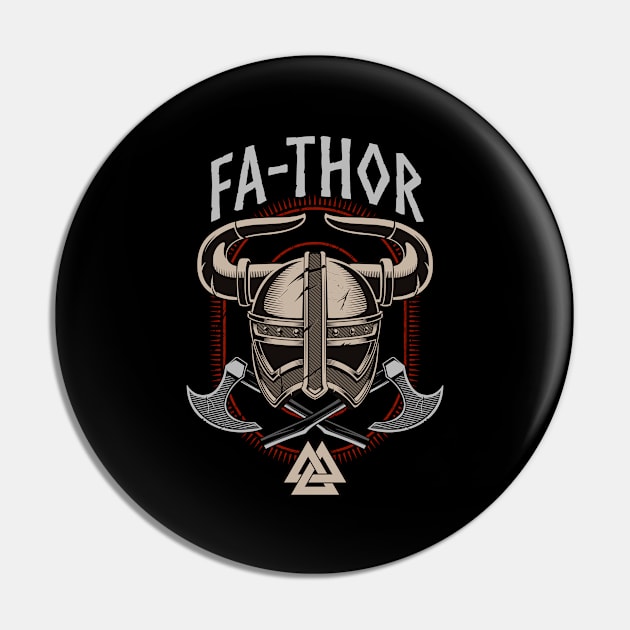 Fathor Wikingerhelm Vater Wikinger Papa Pin by Foxxy Merch