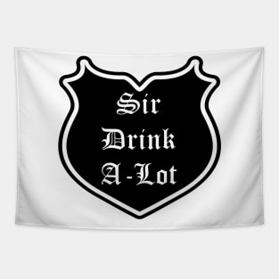 Sir Drink-A-Lot Emblem Tapestry