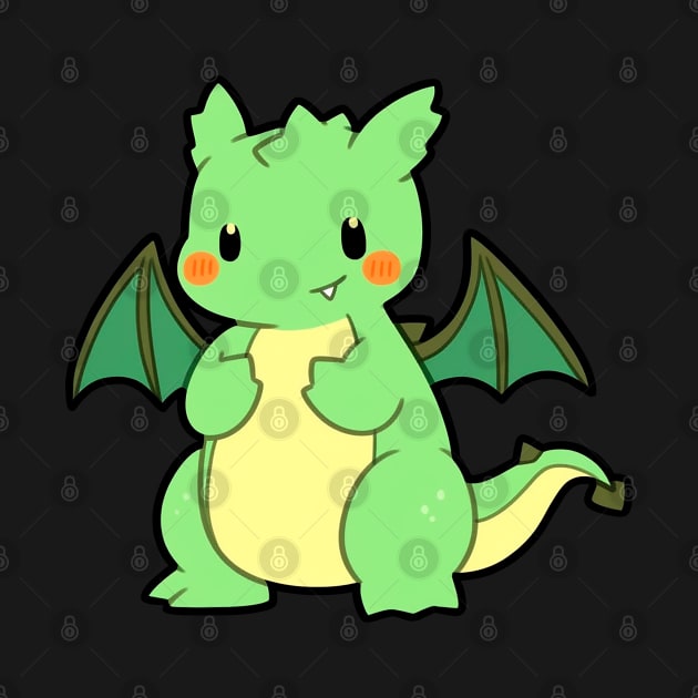 Cute Green Dragon by Chromatic Currents