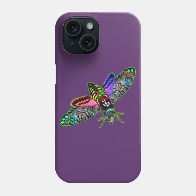 Goth Moth Phone Case by Jan4insight TeeStore