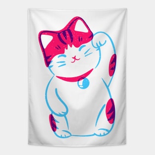 Lucky Kitty 3-D Tapestry