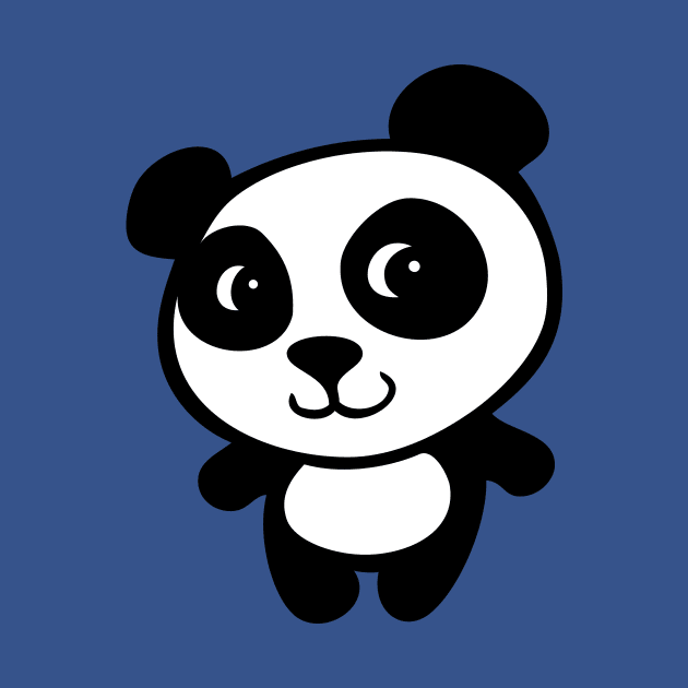 cute baby panda by Huggy Mauve