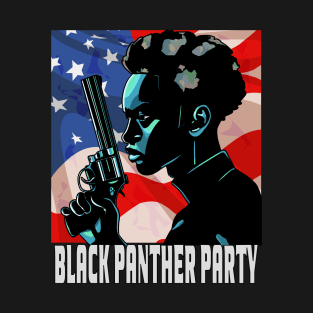 Black Panther Party American Flag 1966 T-Shirt