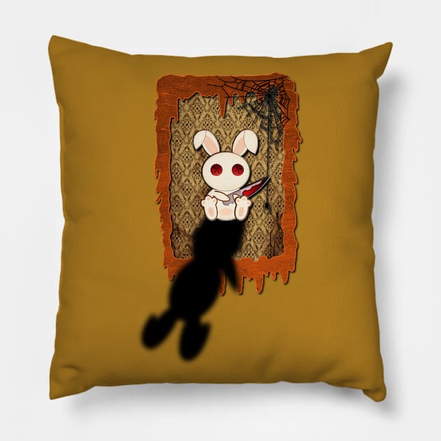 Killer bunny Pillow by Warp9