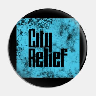 City Relief Square Distressed Pin