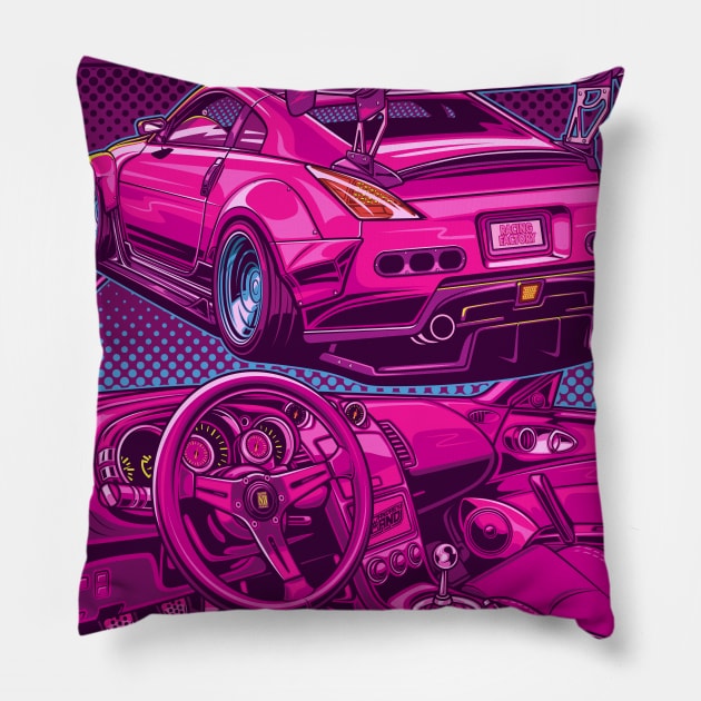 Nissan 350z Pillow by racingfactory