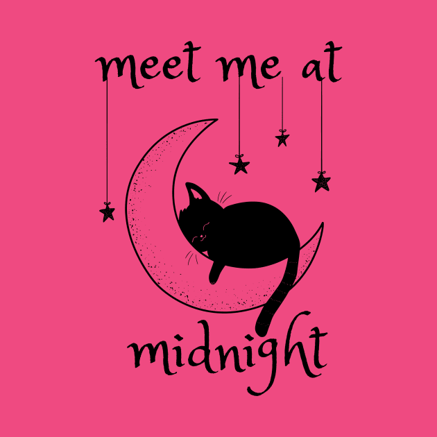 Meet me at midnight. With a cat! by shoreamy