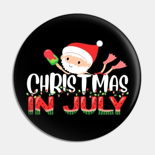 christmas in july watermelon ice pops, fun christmas in july Pin