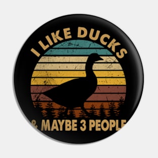 Pondside Pizzazz Duck Shirt for Wetland Wanderers Pin