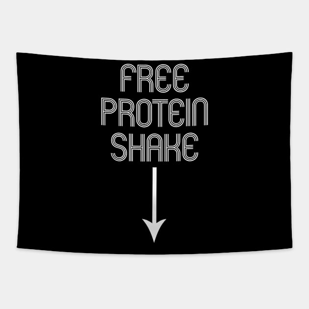 Free Protein Shake Tapestry by SquareClub