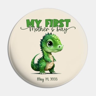 Mother's Day Dinosaur Design Pin