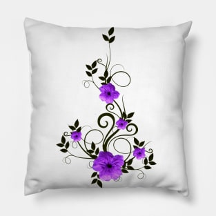 Purple Flower in Kenya / Africa Pillow