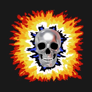 Skull in flame T-Shirt