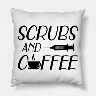 Nurse - Scrubs and coffee Pillow