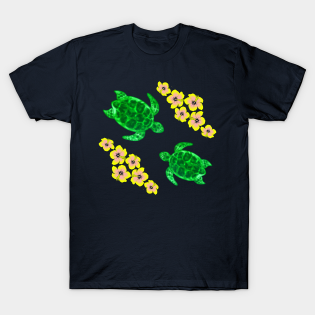 Discover Two Green Sea Turtles - Green Sea Turtles - T-Shirt