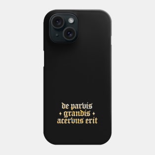 De Parvis Grandis Acervus Erit - Small Things Make Big Different Phone Case