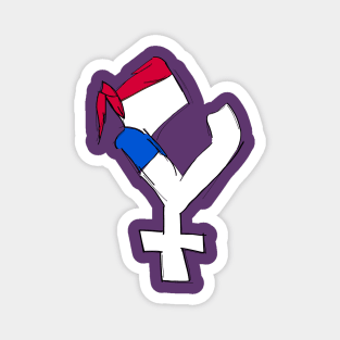 Feminist Woman Pride Symbol Magnet