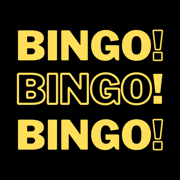 Bingo Bingo Bingo Yellow by Confessions Of A Bingo Addict