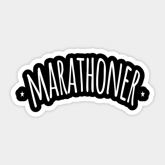 Marathoner Runner Running - Running - Sticker