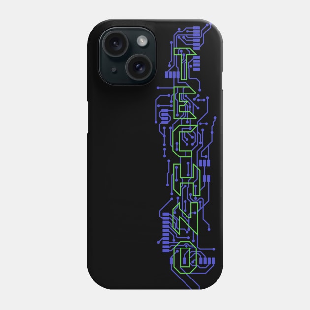 Techno Circuits Phone Case by GrimDork