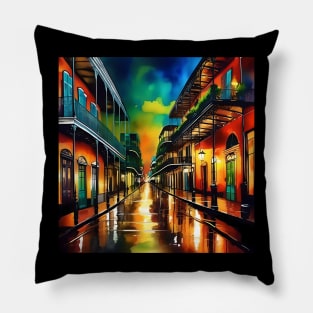 Memories of New Orleans - Bourbon Street Pillow