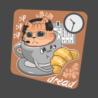 Embrace the Existential Dread Cat T-Shirt