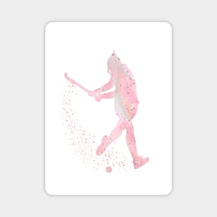 Girl Field Hockey Watercolor Sport Gift Magnet